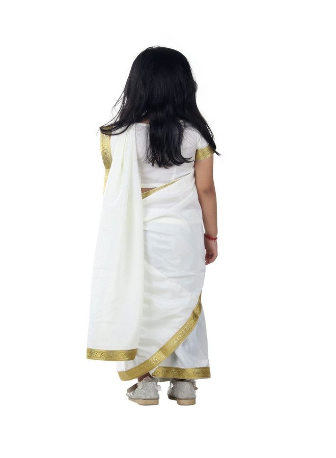 BookMyCostume Kerala Indian State Onam Fancy Dress Costume for Girls and Females 8-10 years - Image 3